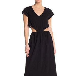 Free People Marigold Midi Dress Black Sz L